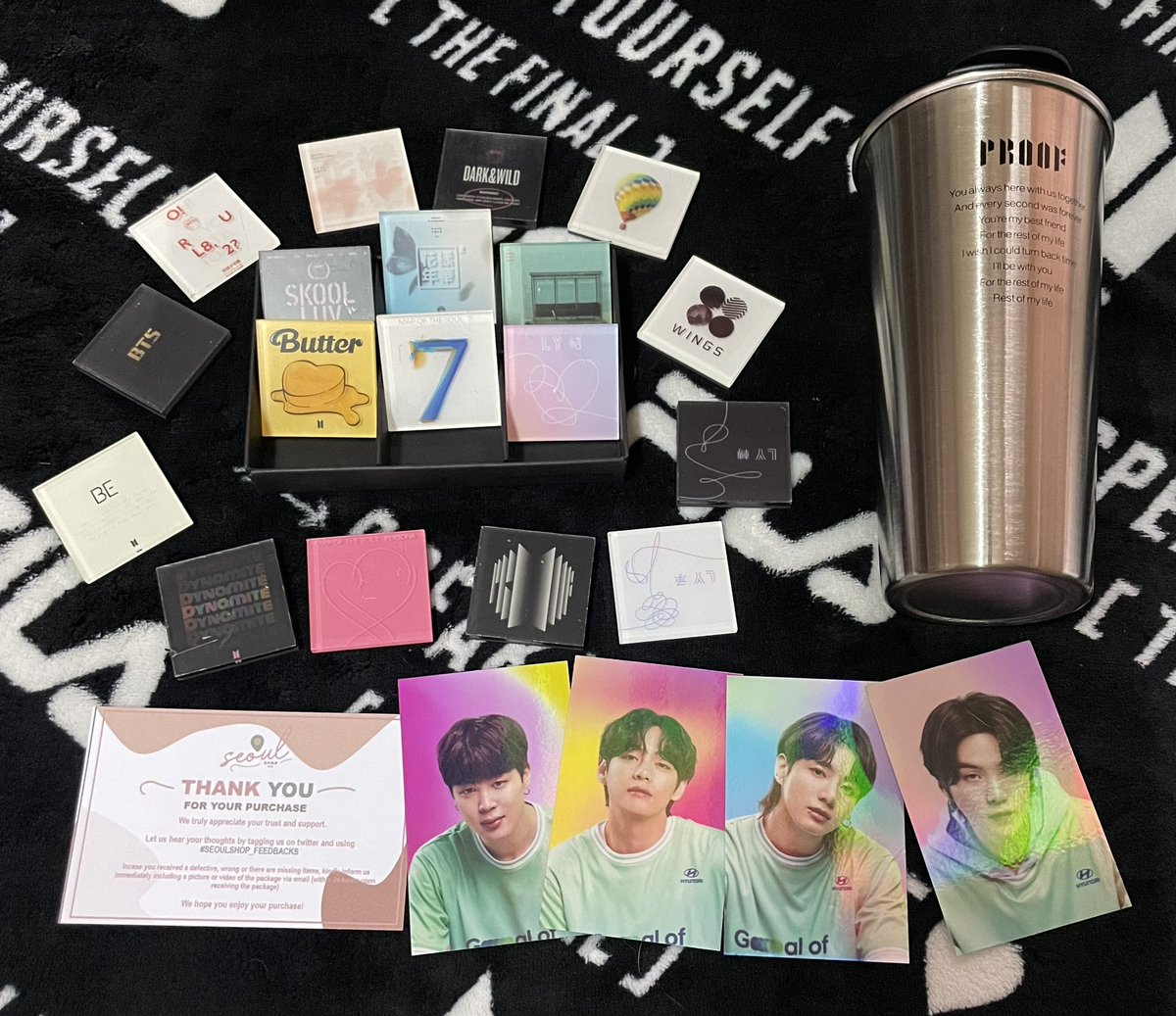 So nice the album magnets.. 🥰💜 di ko alam kung magagamit ko ba tong tumbler kasi nakakahinayang 😅 

Once again thank you <a href="/Seoulshop_ph/">Seoulshop_PH</a> #Seoulshop_feedbacks