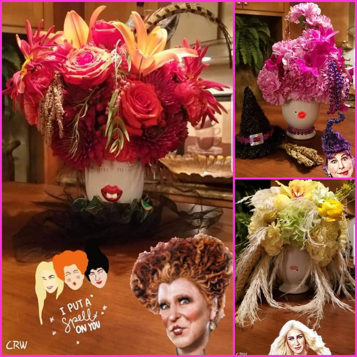 ClayRayWest1's tweet photo. Best Witches.
 @HocusPocusMovie 
The Witches in Flowers.
@BetteMidler @SJP @kathynajimy 
#hocuspocus #HappyHalloween https://t.co/ShpPAWnBQ7
