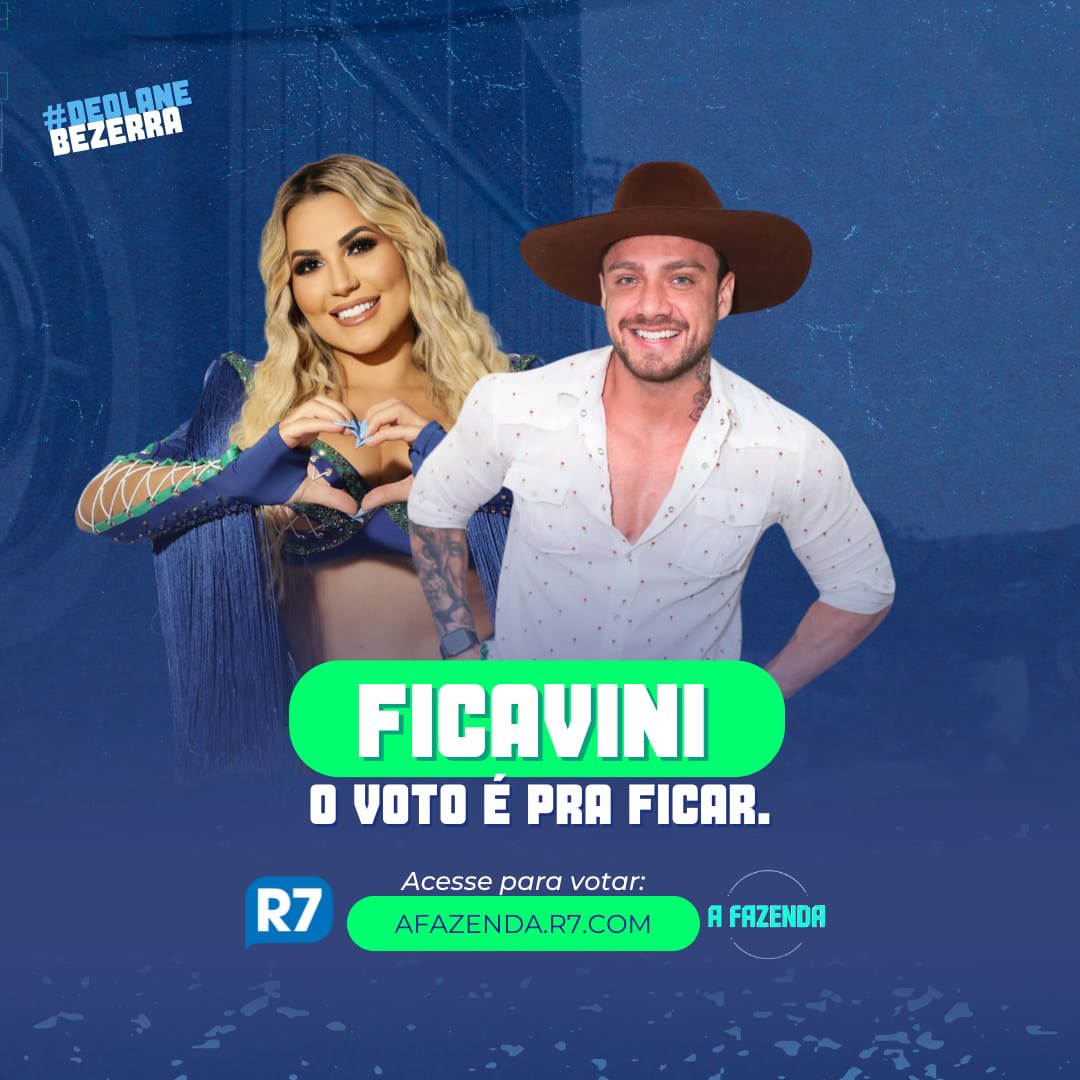 Dra_Deolane's tweet photo. Deolane joga lá dentro e nós jogamos com ela aqui fora. É muito importante a permanência do Vini para o grupo A. Então, vamos de #FicaVini nessa votação e exxxxtourar o R7 
#TeamDeolane #AFazenda https://t.co/G5Lt8CKSgg