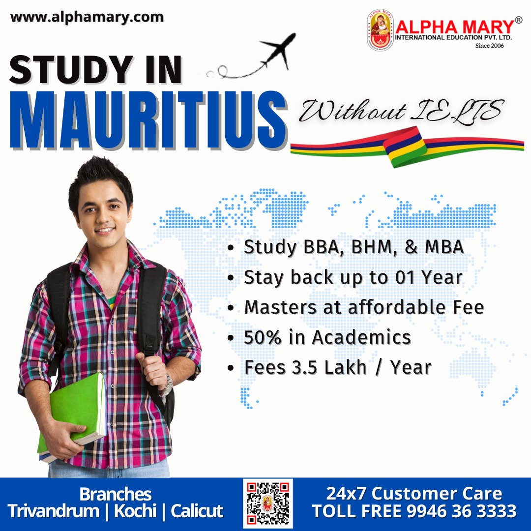mary_education's tweet photo. Dream Abroad! Study Abroad in MAURITIUS | Apply now for the Next Intake
For more information:
Call ☎️ or Whatsapp 📱 : +91 9946 36 3333
#Online IELTS #MAURITIUS #study #work #settle https://t.co/NmUy6EVG6r