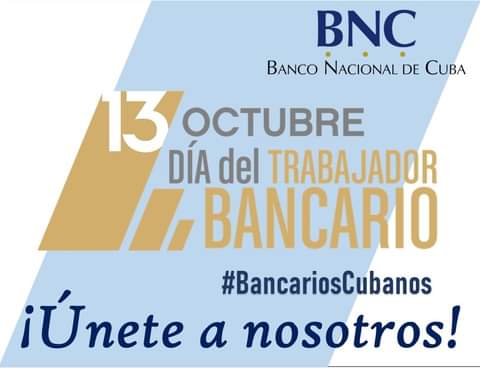 Feliz día a todos los trabajadores de nuestro sector.
#BancariosCubanos
