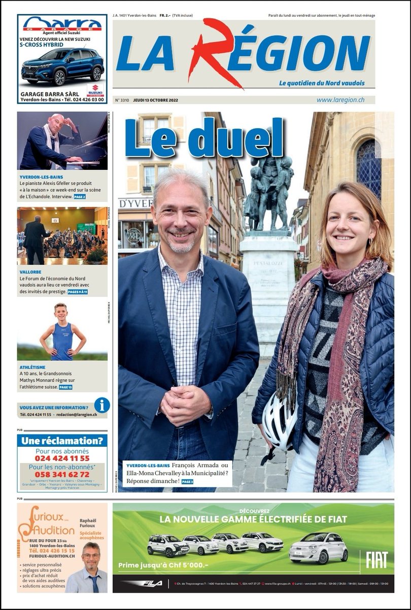 LaRegionNV's tweet photo. La Une du jour ! https://t.co/AlzouD3kg4