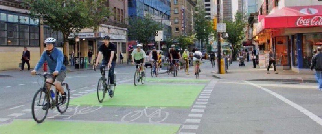 It’s REALLY important that #Vancouver’s Downtown Business Association, who were originally AGAINST downtown bike-lanes, have become one of their most vigourous supporters, because of EVIDENCE that bike-lanes are better for downtown business than any street parking they replace.