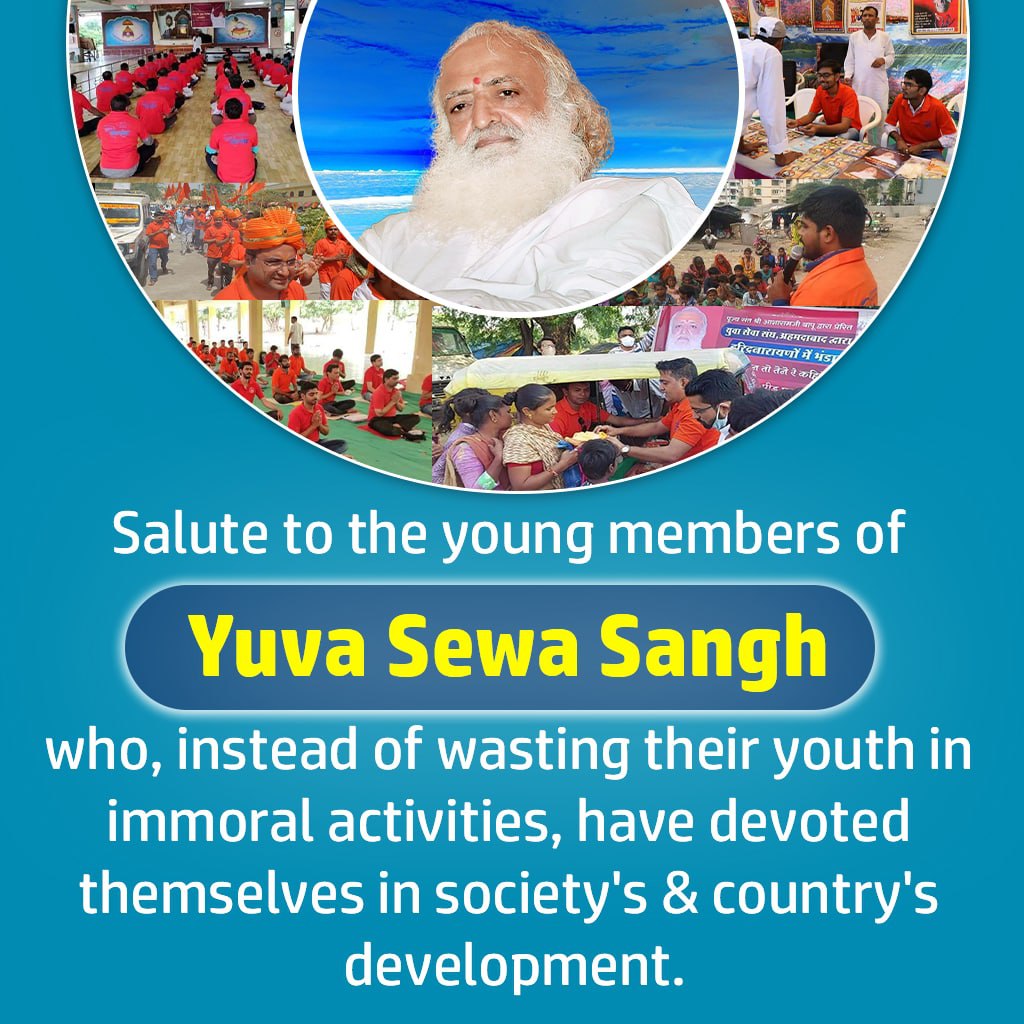 DkRatho00771101's tweet photo. Youth Upliftment Camps are being arranged by Yuva Sewa Sangh with the inspiration of Sant Shri Asharamji Bapu :
The main focus of these camps is Complete development of the youth because these youths are Spine of Bharat :
#YouthOfIndia https://t.co/vA7oZdcvx2