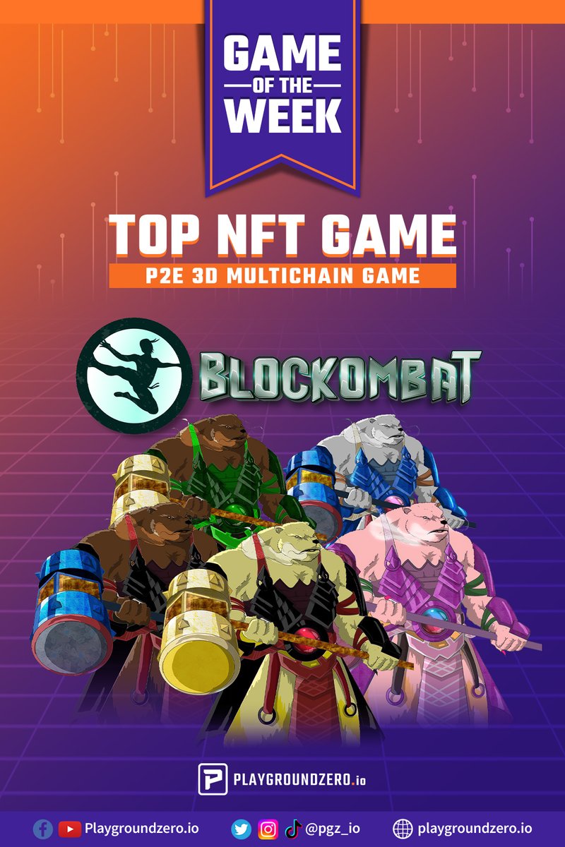 pgz_io's tweet photo. ๐ฃ ๐ฃ ๐๐๐๐โ๐ ๐๐๐ โ
@BlocKombat being the Top P2E 3D multichain game ๐ฅ
Like our GameFi content? Follow us!
๐ https://t.co/iBCtoIJ5aE
#GameFiConnect #GameFiCommunity #GameFiNetwork #GameFi #Metaverse #web3 https://t.co/eq64cDgkxZ