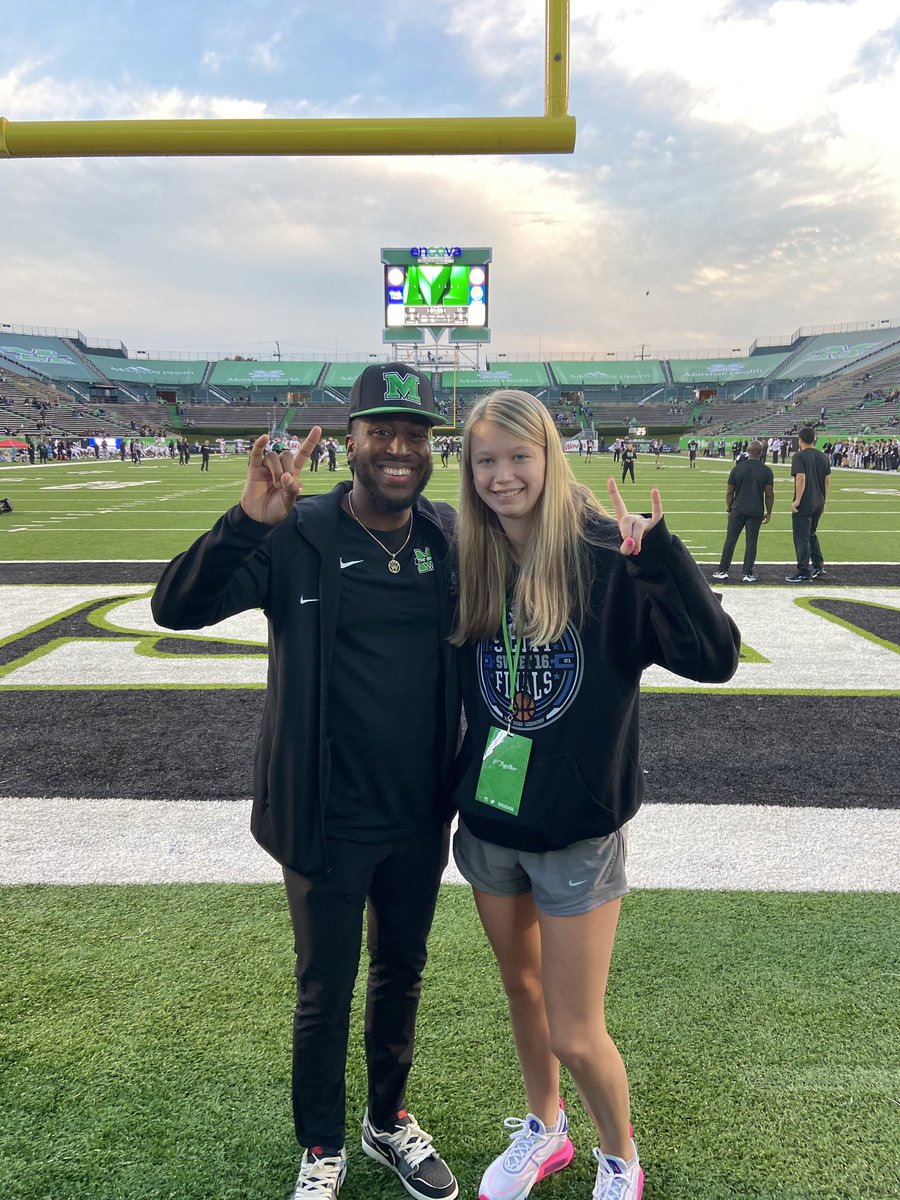 Had a great unofficial visit at Marshall today! <a href="/CoachTonyKemper/">Tony Kemper</a> <a href="/RUDYEVANS23/">Rudy Evans</a> <a href="/HerdWBB/">Marshall Women's Basketball</a>