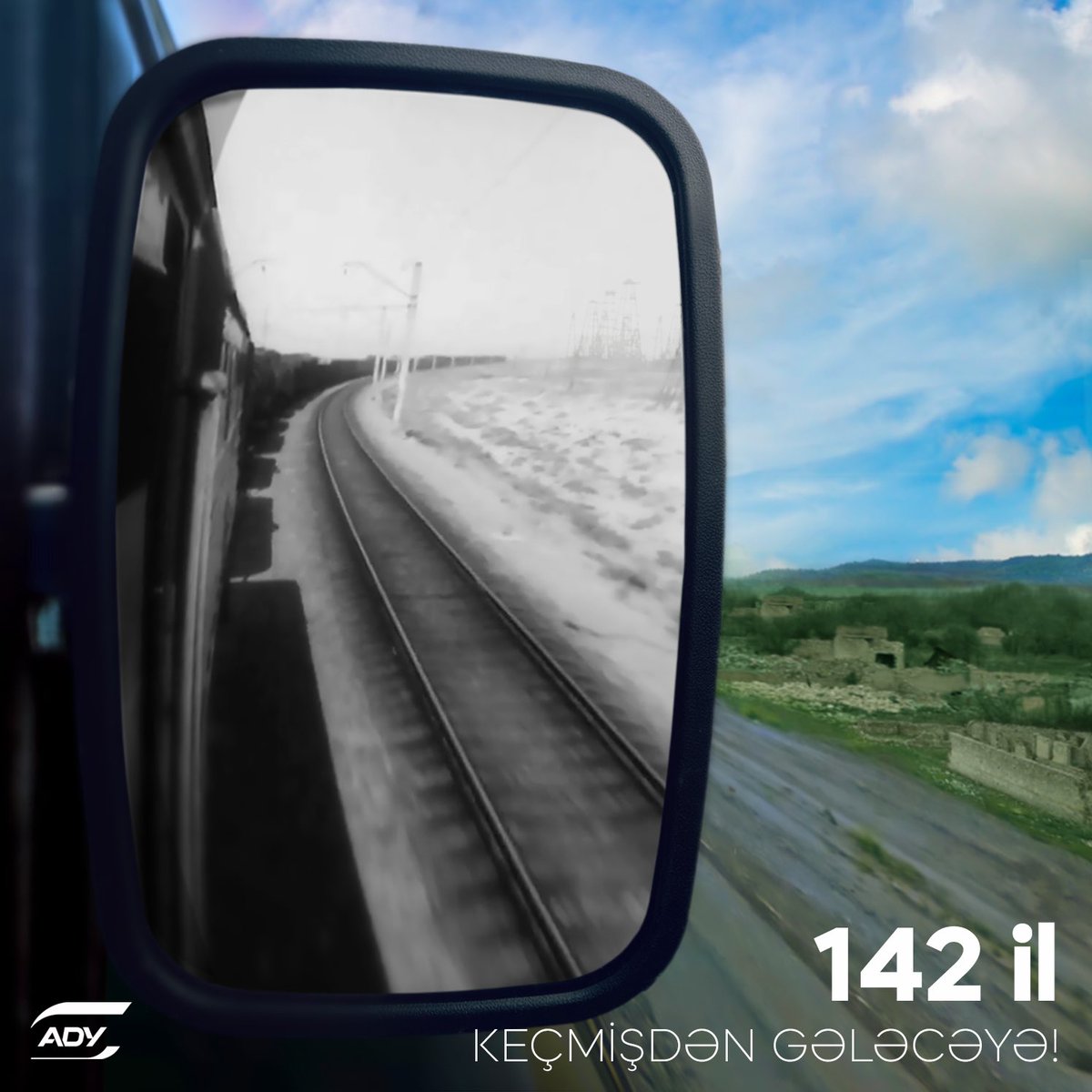 🚂 Dünəndən bu günə polad cığırlar açan zəhmətkeş #dəmiryolçular, peşə bayramınız mübarək!  #13oktyabr #ady #demiryollari