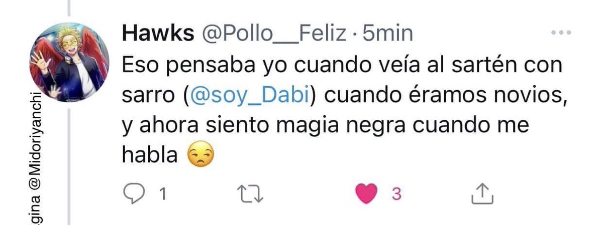 soy_Dabi's tweet photo. Me gusta mi nombre, pero… 
✨sartén con sarro✨@Pollo__Feliz https://t.co/yQJRrzFBft