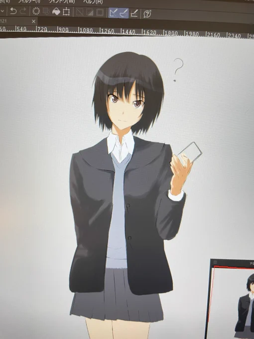 これはなんとなく描いたけどなんとなくすぎてボツになった七咲です。 