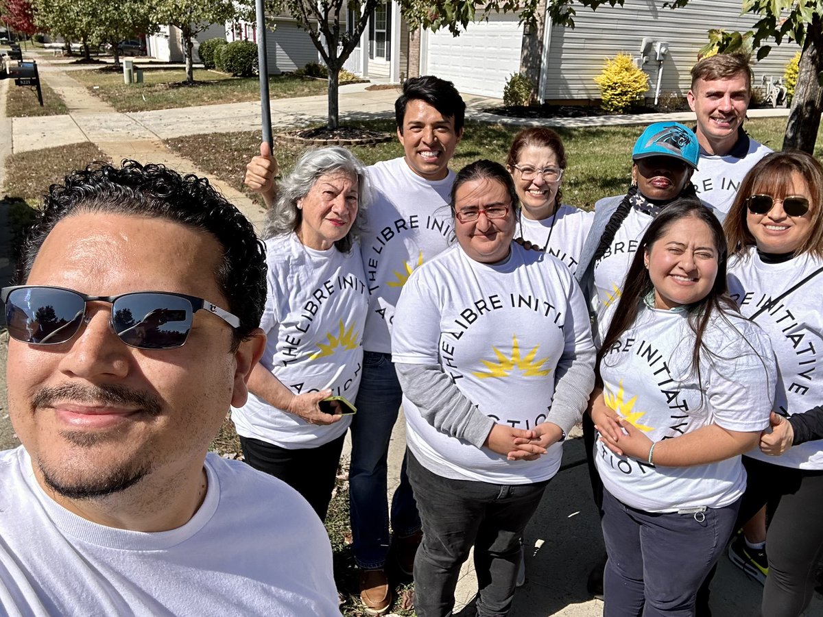 JeffCBaldwin's tweet photo. LIBRE Action talking to the Hispanic community in Charlotte NC about the importance of electing policy champions like @TedBuddNC #LIBREaction https://t.co/nnR89VN4TE