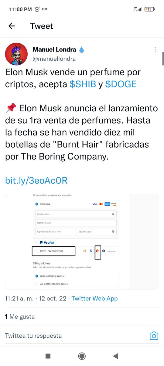 AlexWalkerMx's tweet photo. @elonmusk #shib #pay https://t.co/7TPu8u16qa