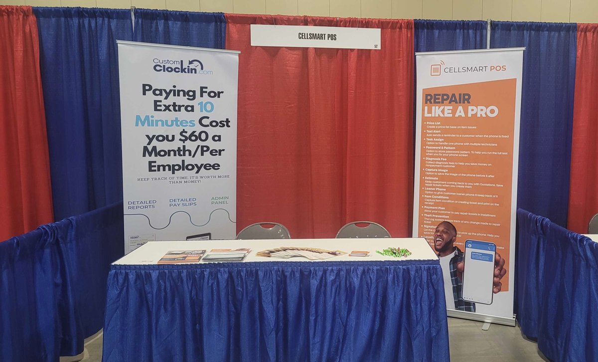 CellSmartPOS's tweet image. Hello San Antonio Repair shops!

Ready when you are! Come on down to the Gadget Repair Expo tomorrow and Friday to check out our Repair, POS and Clock In &amp;amp; Out software first hand!

#CellSmart #RepairShop #GadgetRepairExpo #POS #SmallBusiness