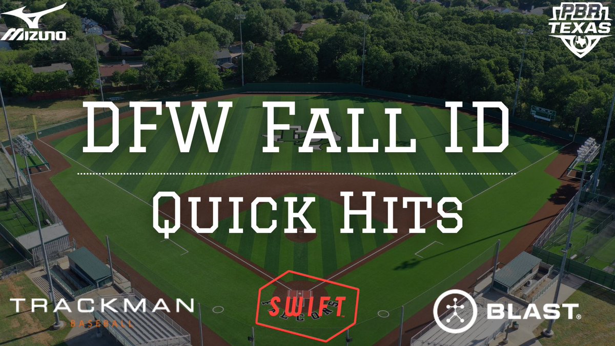𝐃𝐅𝐖 𝐅𝐚𝐥𝐥 𝐈𝐃 - 𝐐𝐮𝐢𝐜𝐤 𝐇𝐢𝐭𝐬📝 We continue coverage of the DFW Fall ID with a look at some of the players that stood out on the day. Full story at the link below. @prepbaseball @PBRGowins FULL STORY🔗 bit.ly/3MtOFF6