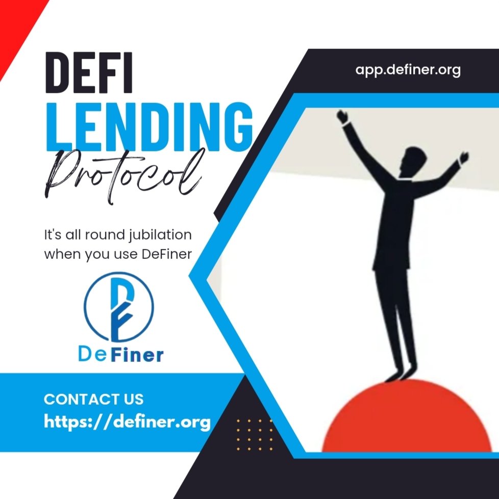 Harmony_Engr's tweet photo. Subscribe to @DeFinerOrg and it HODLer Market for a satisfying experience and user friendly. It was built for your profitability.
#DeFiner #DeFinerShark #Crypto #DeFi #Polygon #DeFiLending #FinTech $FIN #Ethereum #OKEx https://t.co/aHTzVGk9QY