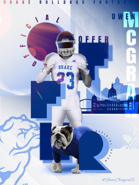 owenmcgraw_'s tweet photo. Blessed to receive my first Division 1 Offer from Drake University! After a great call with @2CoachG1 #AGTG @AllenTrieu https://t.co/Op02s9bEwM