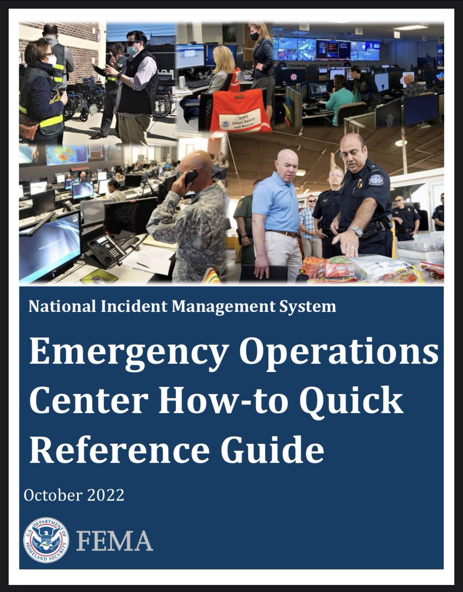 kellymnyc's tweet photo. What is an Emergency Operations Center?

Where emergency managers bring the incident organization together to execute the coordination mission—manage information, resources &amp; consequences—across the strategic, operational &amp; tactical levels of the response

https://t.co/h8txzI8siv https://t.co/ef5x4xkk4z
