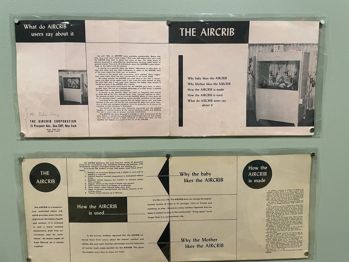 In the 1950’s, Skinner launched an ill-fated business selling temperature-controlled “Air Cribs”!