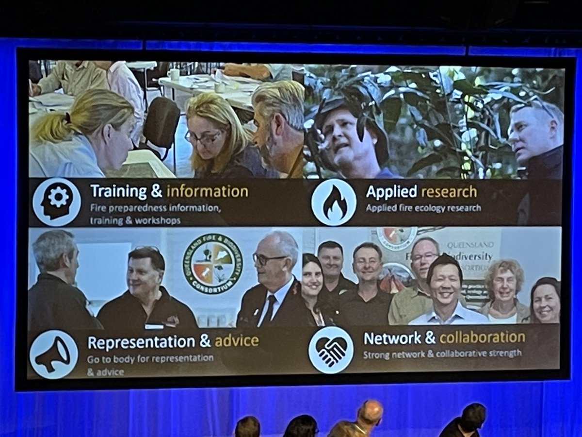 Flood_CoP's tweet photo. Super sharing from #SamLloyd @hlthylandwater on the extensive effort over 20 years of fire consortium action. And well done all #SEQ #localGovts on long supporting this network. So much we can apply to other collaborative networks - keen to apply to @Flood_CoP #nhrf22 https://t.co/hgfBmDqazK
