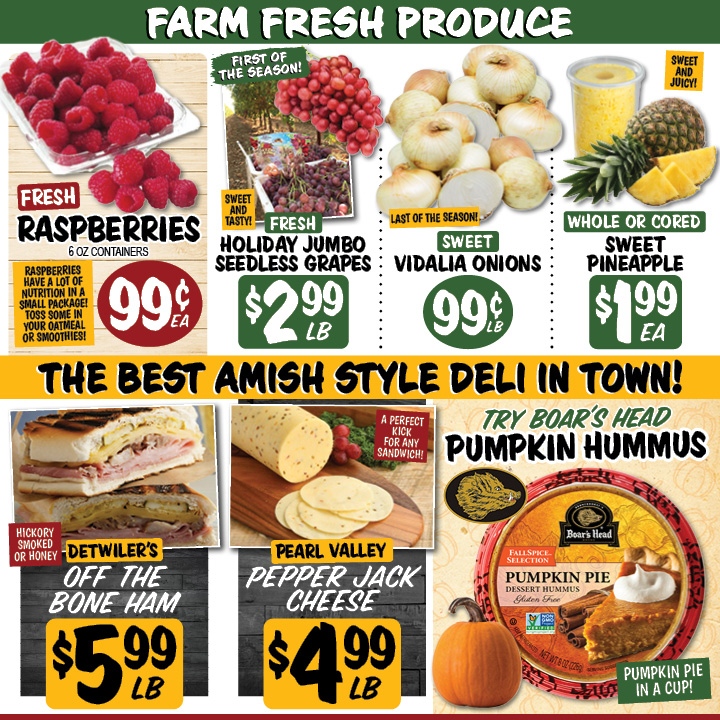 DetwilersMarket's tweet photo. Fall decor and pumpkins are here! Plus, the pumpkin pie milkshake is back! That and many more deals at Detwiler's this week! #eatfreshforless https://t.co/UtB5nQZBB9