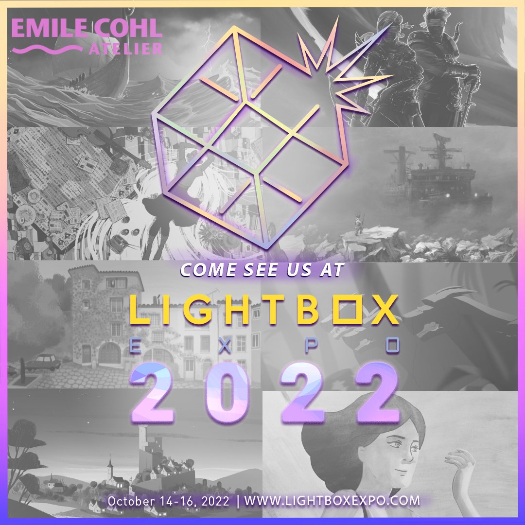 Emile_Cohl_LA's tweet photo. The @lightboxexpo is this weekend &amp; we want to see you there! We will be at booth #1018 next to Skydance Animation, Netflix, &amp; Sony Animation. 

Lightbox Expo is taking place at the Pasadena Convention Center and runs Friday to Sunday.

Buy tickets here:
https://t.co/CYh5hEfBPQ https://t.co/3g8yj1HwIb