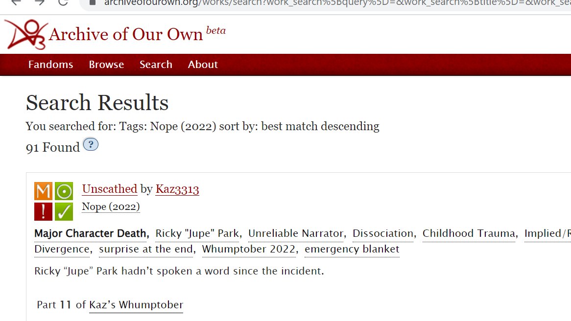 RiteGud on Twitter "given the racial demographics of AO3, framing