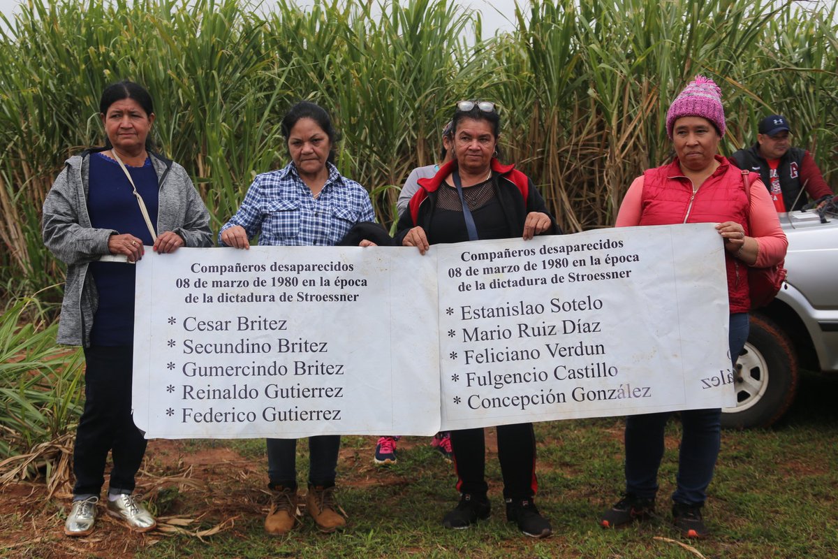 Will_j_costa's tweet photo. Dig for bodies of 10 victims of Paraguay's Stroessner dictatorship began today in Caaguazú. Apolonia Flores, survivor of the 1980 "Caso Caaguazú", is among survivors and relatives on site to carry out search. 12 at the time, she was shot 6 times and labelled "child guerrillera". https://t.co/XKlEi8ADYC