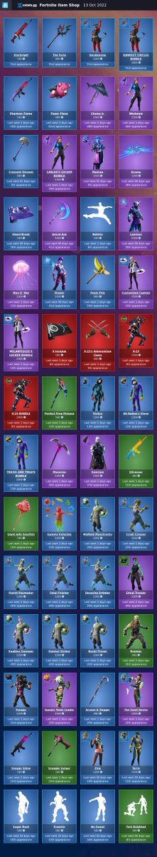 xstatsgg's tweet photo. #Fortnite Item Shop | 13 Oct 2022

https://t.co/deIff67mrA https://t.co/CxSvEa8cyR