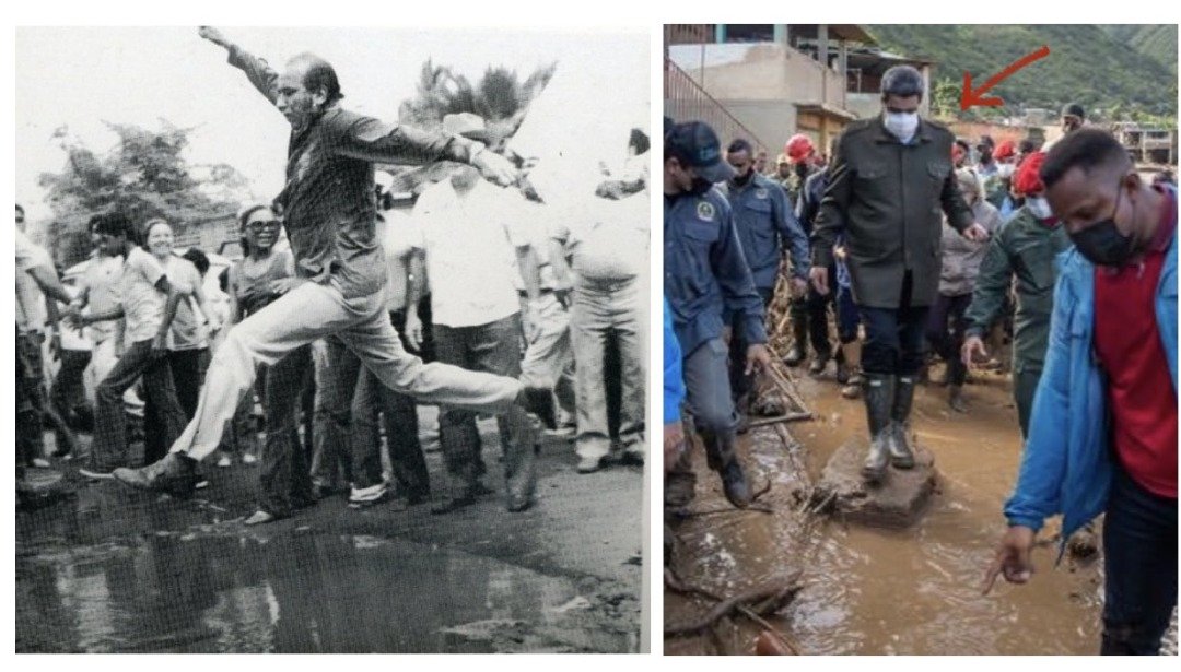 petermanu3l's tweet photo. Que diferencia tan grande hay de un Presidente demócrata cómo Carlos Andrés Pérez saltando un posó de agua con ernelgia de democracia 🇻🇪 los Venezolanos estamos claro lo que hoy vivimos, juntos vamos Adelante por el rescate de nuestra democracia 🇻🇪🤝🇻🇪 https://t.co/c6248T7hlH