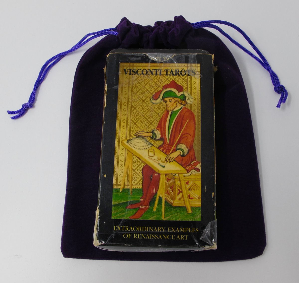 docbrite's tweet photo. Originally commissioned in 1450 by the Duke of Milan, the Visconti-Sforza Tarot is modeled on the oldest existing Tarot deck. This deck from Lo Scarabeo of Italy reproduces the medieval artwork in shimmering gold leaf. 

https://t.co/zw8zs2q13D https://t.co/Vx8bzSaYo9