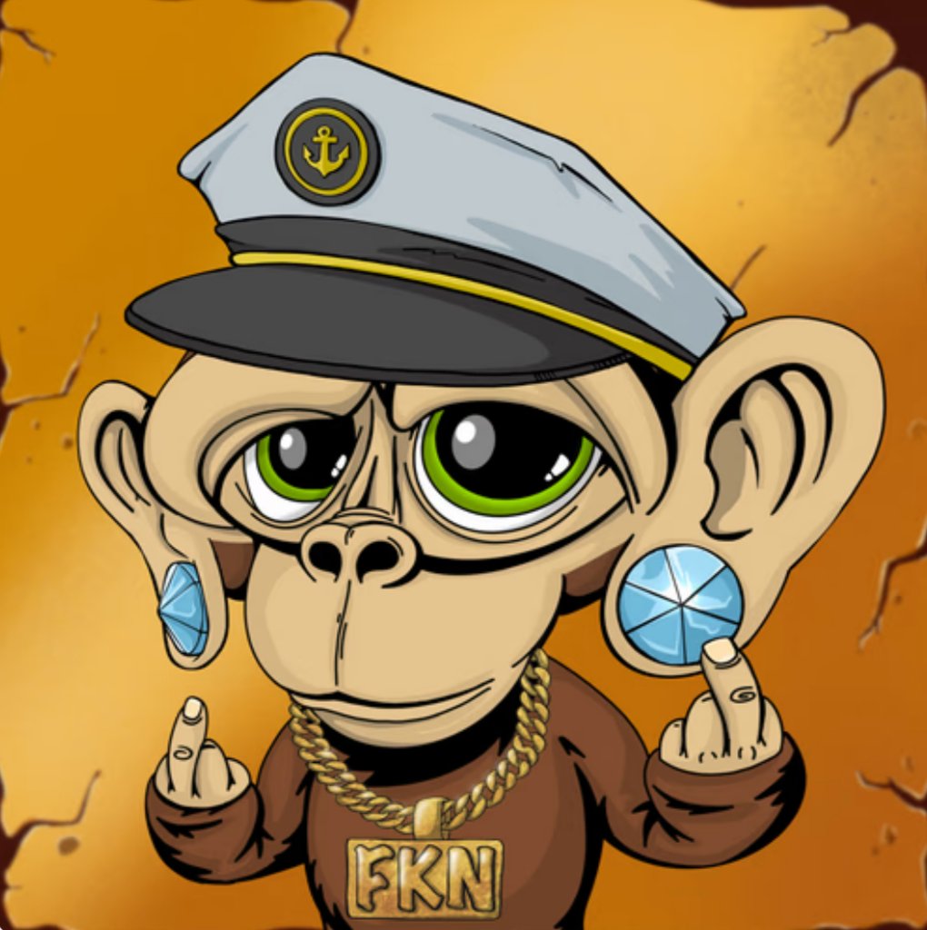 NFTMe12's tweet image. Fkn nice Purchase. One of my favorite collections with all the traits
we have all grown to love.
@FknApesClub @Fkn_Ape 
Lets Fkn Goooooo🔥