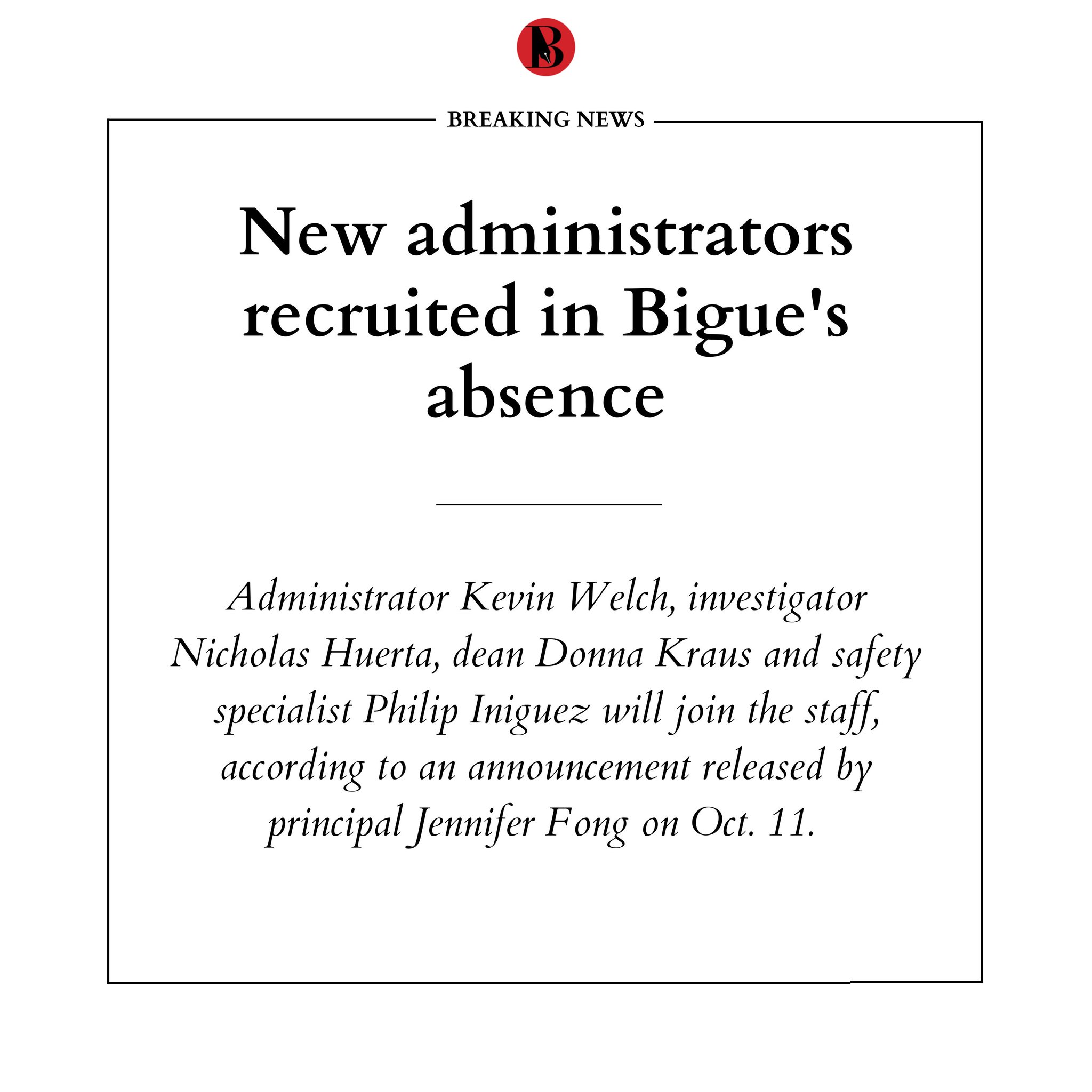 The Burlingame B on Twitter "Four new staff members will join the