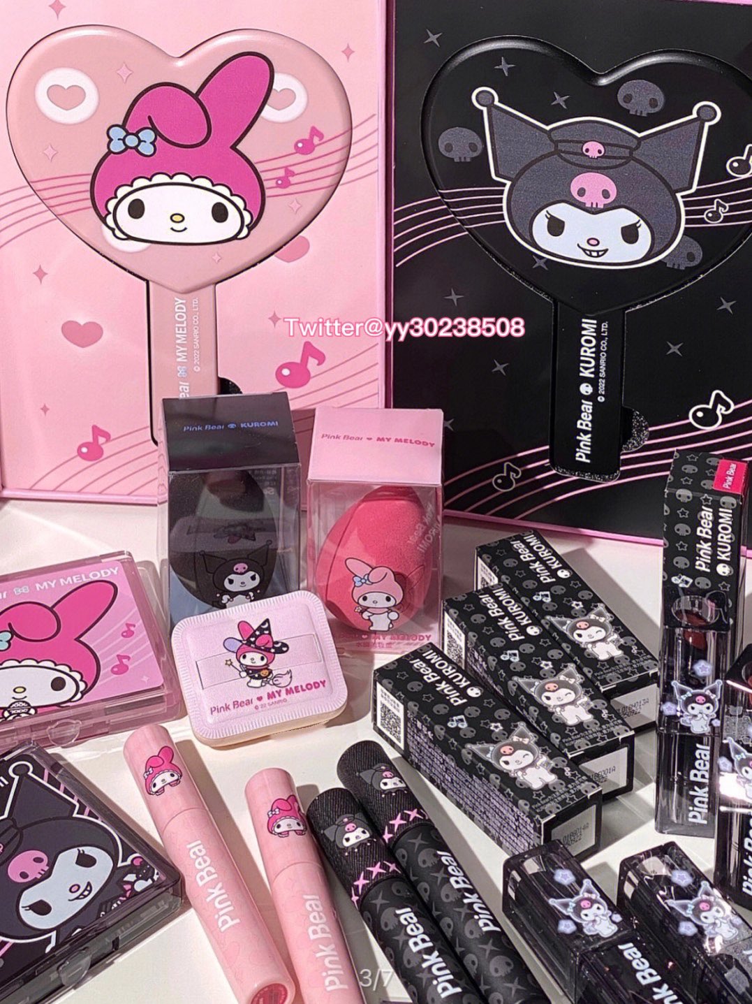 マイメロディx PINK BEARコラボ メイクアップセット 真夜中のメロクロ