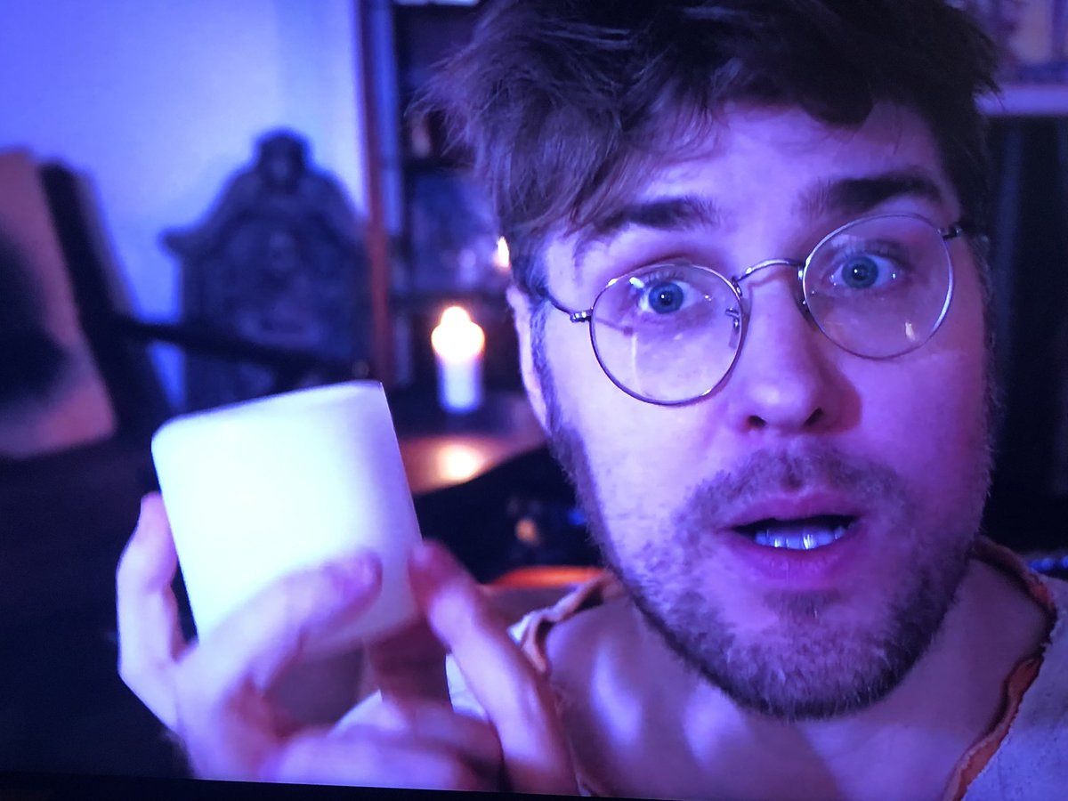AllyGetsLost's tweet photo. Just two candle boys sharing their love of candles ☺️ @Garrett_Watts  giving big Gilbert energy #HocusPocus2 https://t.co/2q0vLm2auV