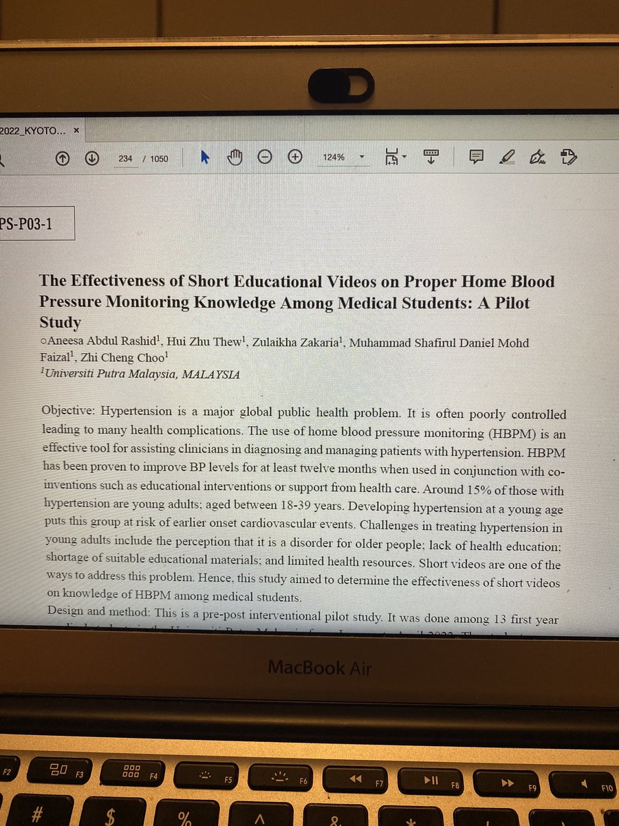dr_aneesaAR's tweet photo. My poster is up on knowledge on #HBPM ( home blood pressure monitoring) accepted for e-poster in @ish2022 An undergraduate research project ( self funded). When you’re passionate about a topic but have no funding, you just pull through. https://t.co/zmptASGFTa