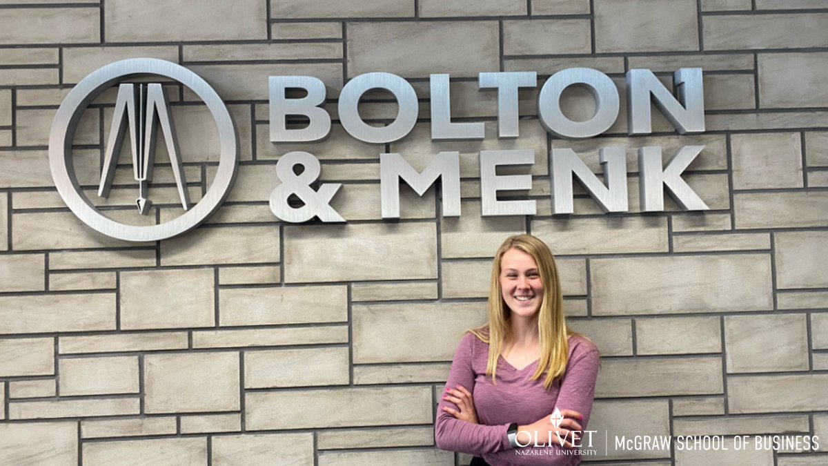 OlivetBusiness's tweet photo. Internship Success

Name: Kathryn Swanson
Major: Finance and Business Administration
Class of 2024
Internship: Bolton and Menk - Mankato, MN
"What I loved was that I was learning things I never thought of. An example was how to apply for a clean water revolving fund loan."

#ONU https://t.co/fW6x4BXpzy