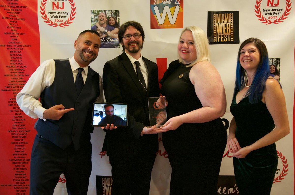 Check out the full photo album from #TheGala celebrating the 2022 #FictionPodcast Class of the #NJWebFest on our Facebook page ➡️ Facebook.com/NJWebFest …  You can #FeelTheMagic through these pics. Congrats again to all of you!