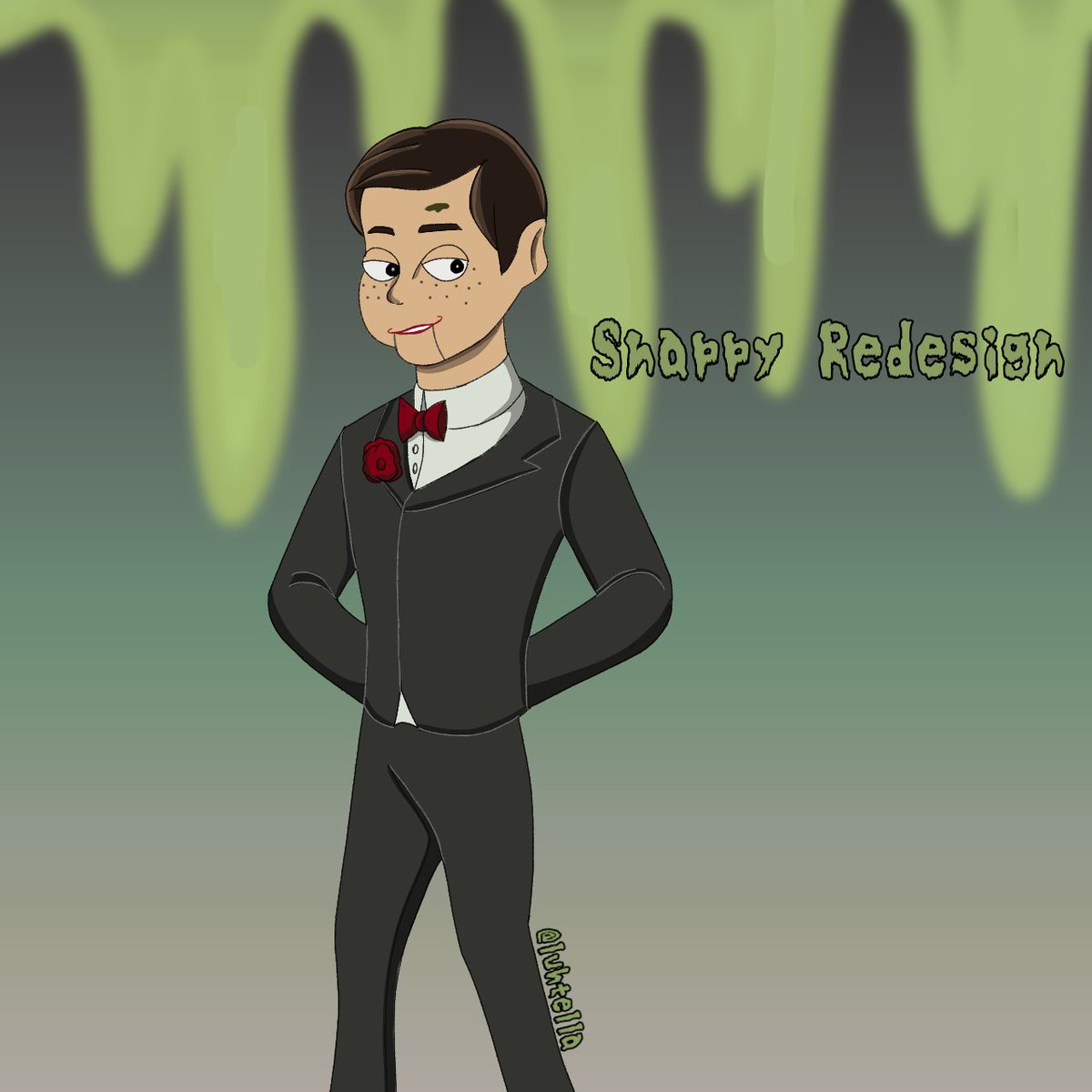 _SimplyAnArtist's tweet photo. Forgot to post Snappy's redesign
#goosebumps #snappythedummy #slappyworld https://t.co/7s2Q3EO2qN