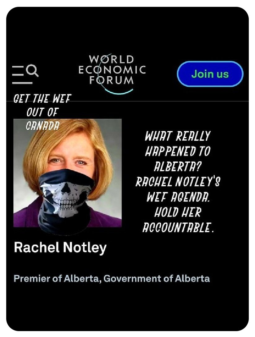 prettypatriotCA's tweet photo. @RachelNotley #GetTheWEFOutOfCanada
#BioTerrorism
#domesticterrorism
#InvestigateHer
#Segregation #Discrimination #intolerance #hate #bigotry @NDP 
#cdnpoli https://t.co/np6eQMTREg