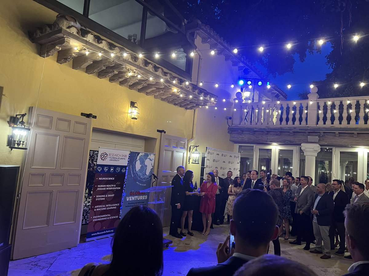KarinScarpinato's tweet photo. Research Park at FAU Awards and Celebration of Entrepreneurship this evening. Congratulations to all awardees! #FAU #entrepreneurship #businessdevelopment #innovation https://t.co/FuH1MDNXvd