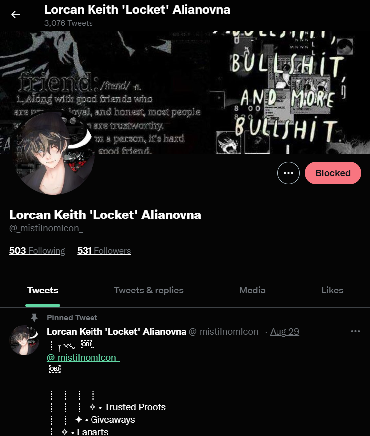_mistilnomicon_'s tweet photo. I'm gonna say this once again, please don't be stupid and blame me once you have been scammed by my impersonator.
I have been getting a lot of reports as where they have been scammed. Please always double check and make sure you're interacting with the real me. https://t.co/NyNkMo4lHg