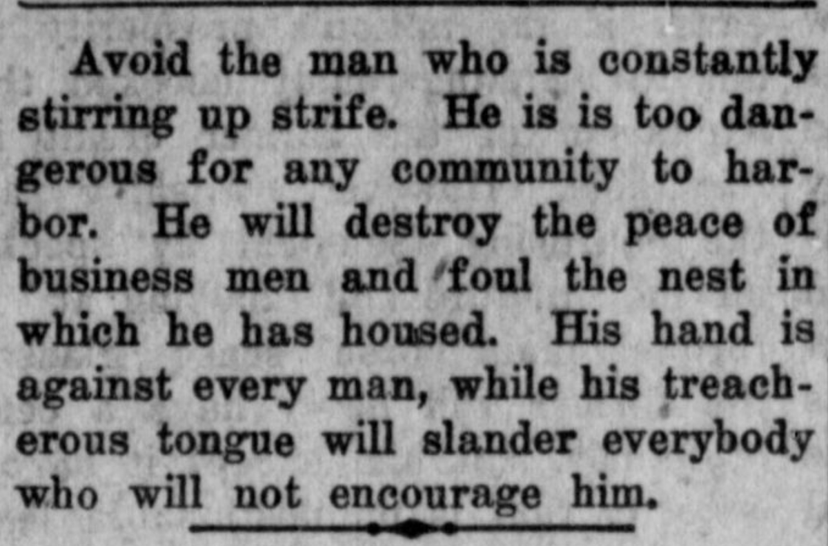 paulisci's tweet photo. Good advice for Twitter, politics and life in general, from 1922 https://t.co/7gXPy6i7Sd