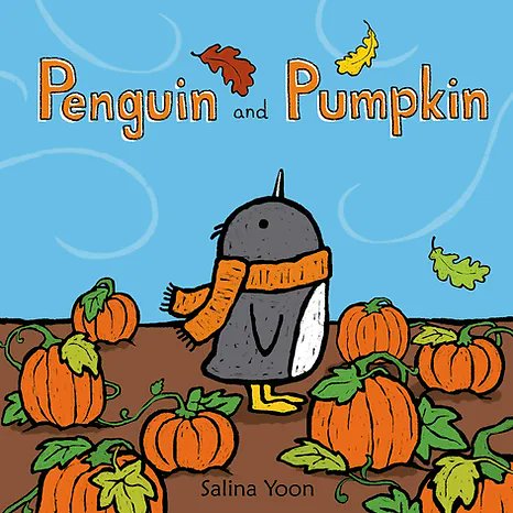 @Literally_Lynne @AuthorHMacht @RateYourStory I love Penguin and Pumpkin- written and illustrated by @SalinaYoon. It's my favorite book in the Penguin series, and very fun to paint!

#trickortreat  #treat  #SeasonsOfKidLit