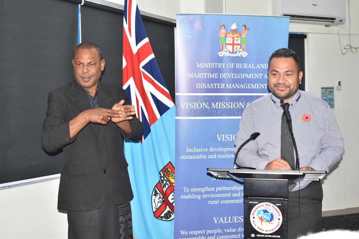 FJMETservice's tweet photo. 📍 Joint Event: @FJMETservice &amp; @FijiNDMO 

📣Announcement of the 2022-2023 Tropical Cyclone Seasonal Outlook 

📣Launch of the International Day for Disaster Risk Reduction &amp; National Disaster Media Awareness campaign for the 2022/2023 Cyclone Season

#EarlyWarningEarlyAction https://t.co/nEpdq6q3Ik