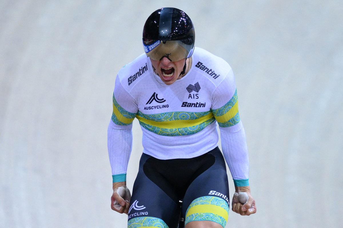 InsideWAIS's tweet photo. WAIS Graduate @Matty__Richo is a WORLD CHAMPION ๐
Australia put an end to the reign of the Netherlands in the team sprint to win their first title since 2012! #InsideWAIS #AusCyclingTeam #SQY2022 ๐ธ
@GettyImages https://t.co/794fth82re
