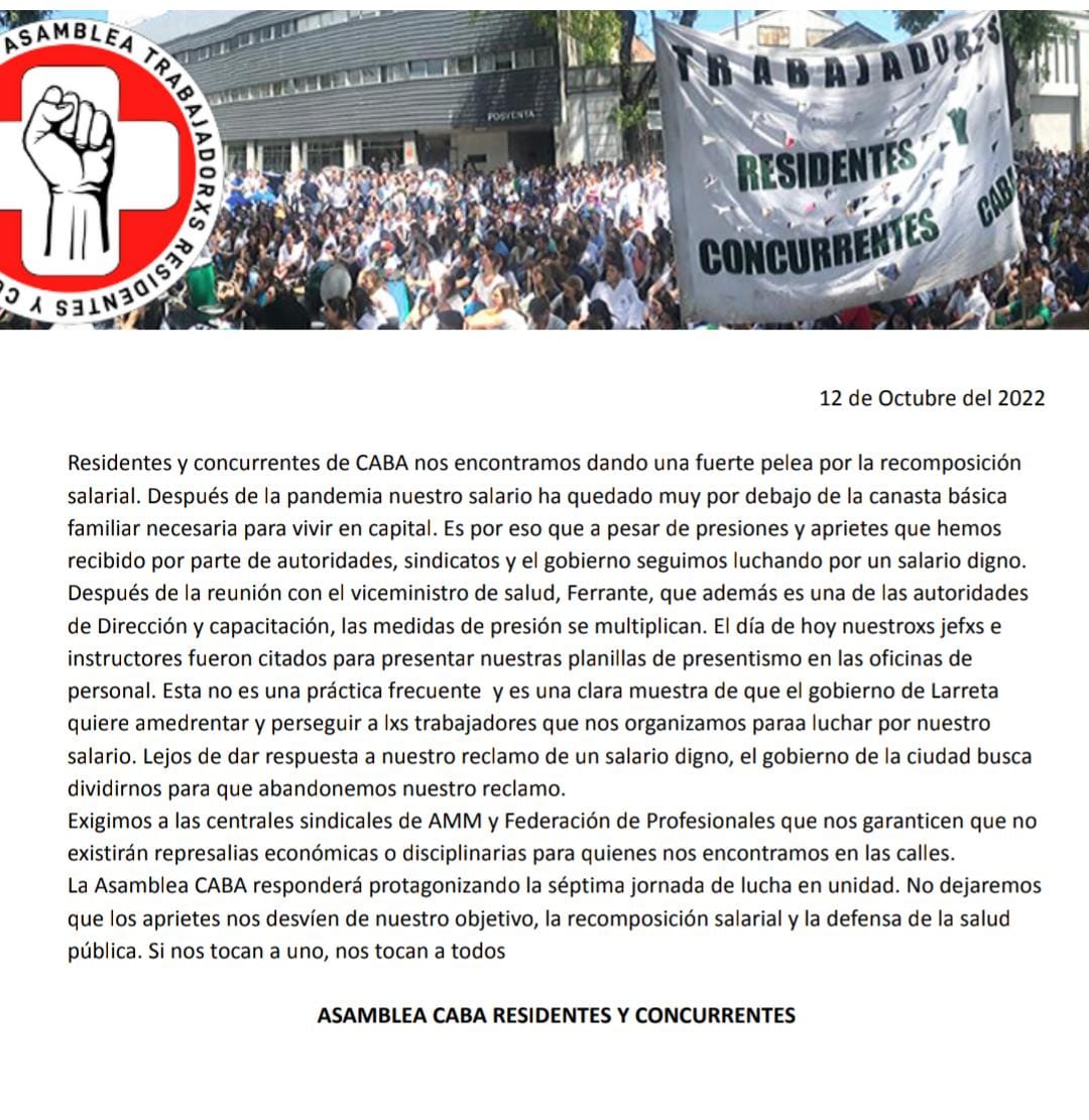flopipf's tweet photo. #hospitalesporteñosenterapia  !!! Nos amedrentan en nuestro reclamo, el cual es un derecho adquirido por luchas populares hace varios años  !!!! https://t.co/8z16eaPNwl