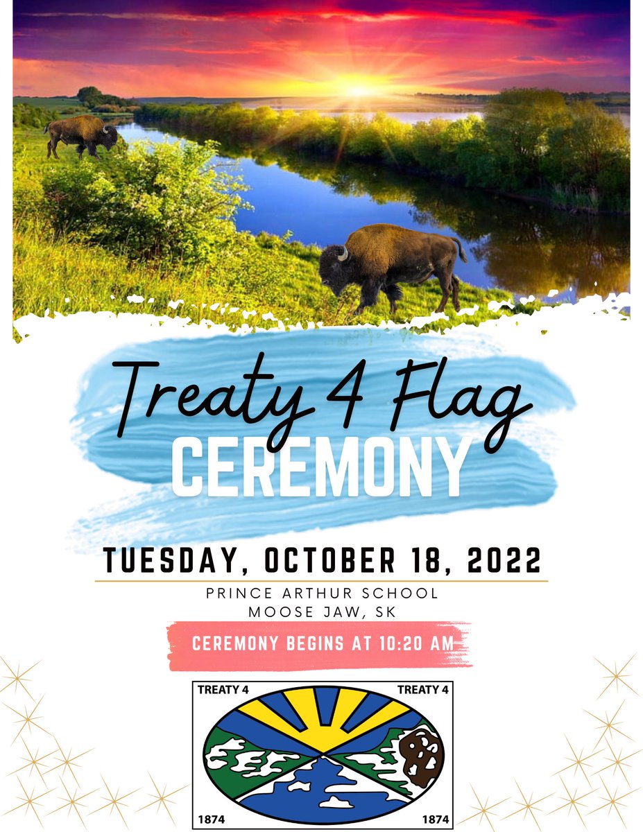 We are honoured to invite all community members and families to our Treaty 4 Flag Ceremony, taking place on October 18, 2022 at 10:20am located at Prince Arthur School. <a href="/PrairieSouth/">Prairie South</a>  #learningtogether #TruthAndReconciliation #treaty4 #TeamMullens
