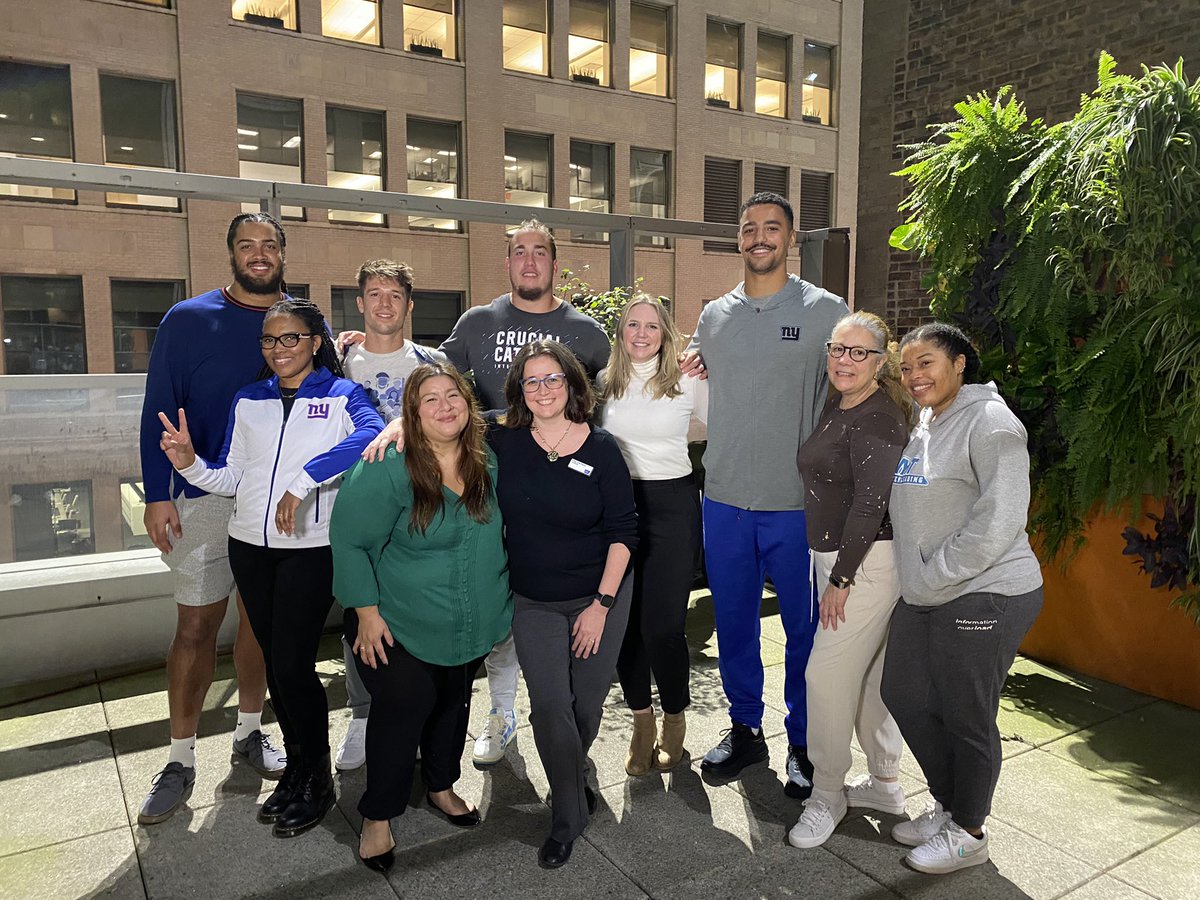 It was great to be back at the <a href="/AmericanCancer/">American Cancer Society</a>’s Hope Lodge in NYC to continue our #CrucialCatch tradition of sharing a meal with patients and their caregivers!

After serving meals, our players sat down to enjoy dinner and conversation with patients from all over the country.