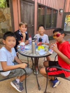 Some fun "First Day of Camp" pics of our 5th graders!!! ❤️🐾💙