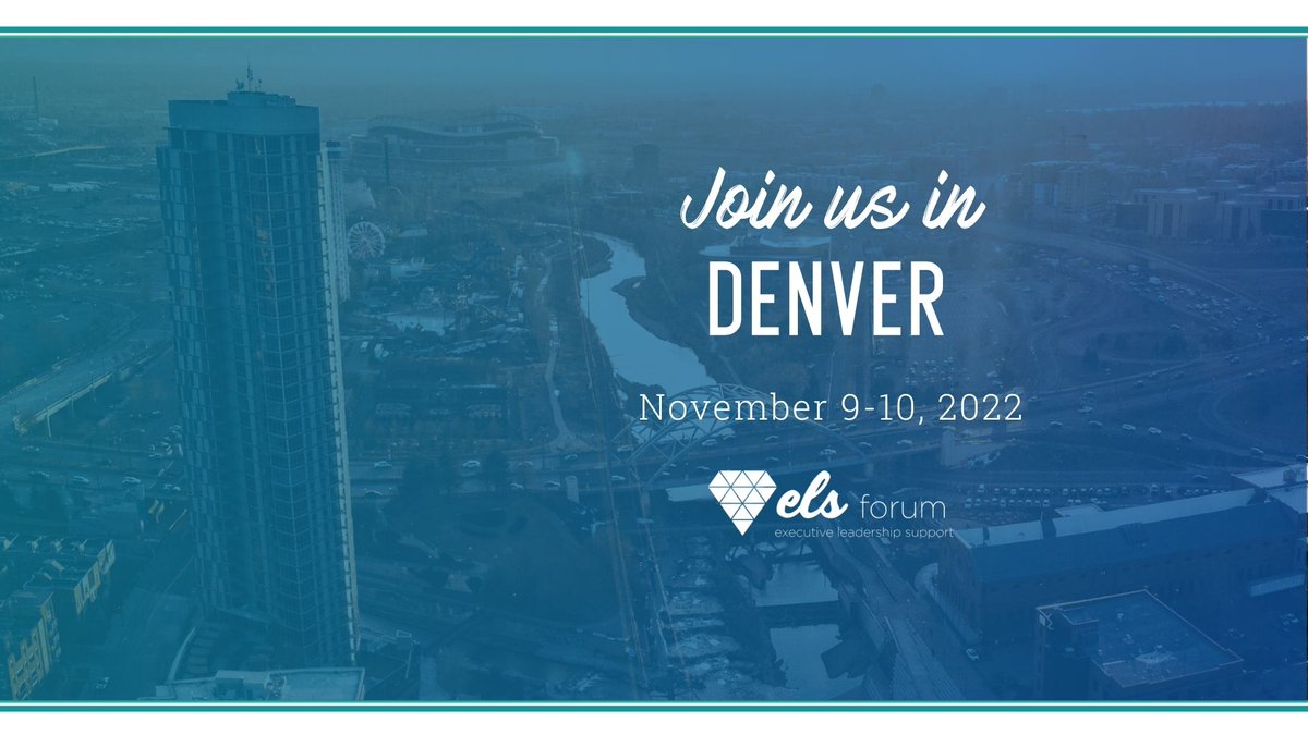 Be the first to access the agenda for 🔥 ELS Forum: Denver 🔥 , taking place November 9-10 when you request more here: bit.ly/3wFtmKf    
#executiveassistant #administrativeassistant #adminsupport 
#Networking #Tips #Personaldevelopment #Network #Leadership