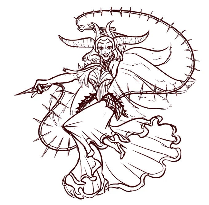 Judith the Scourge Diva sketch from 2020 